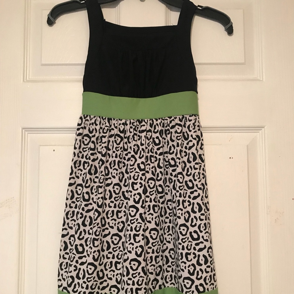 Girls leopard dress